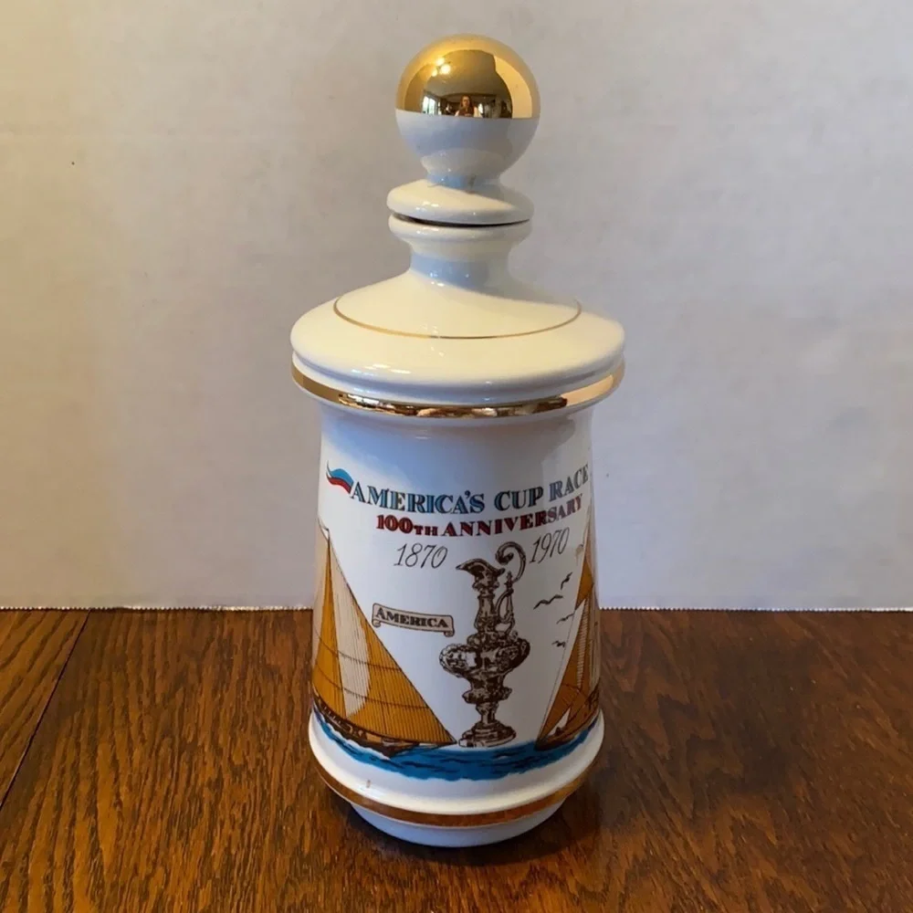 America's Cup 100th Anniversary Stitzel Weller Distillery Porcelain Decanter